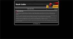 Desktop Screenshot of ducklotto.com