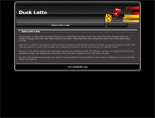 Tablet Screenshot of ducklotto.com